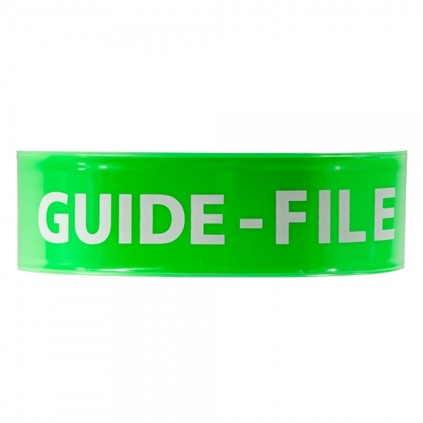 Brassard auto enroulant vert (Guide - File ou Serre - File ) 